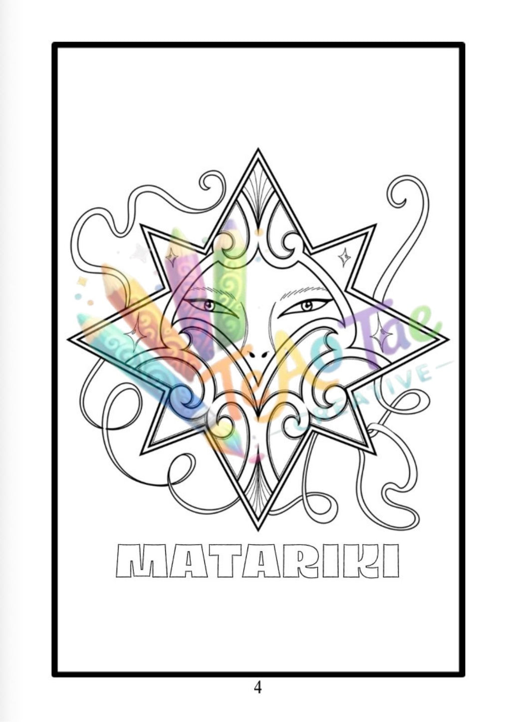 Mānawatia a Matariki - A Māori Colouring & Activity Book