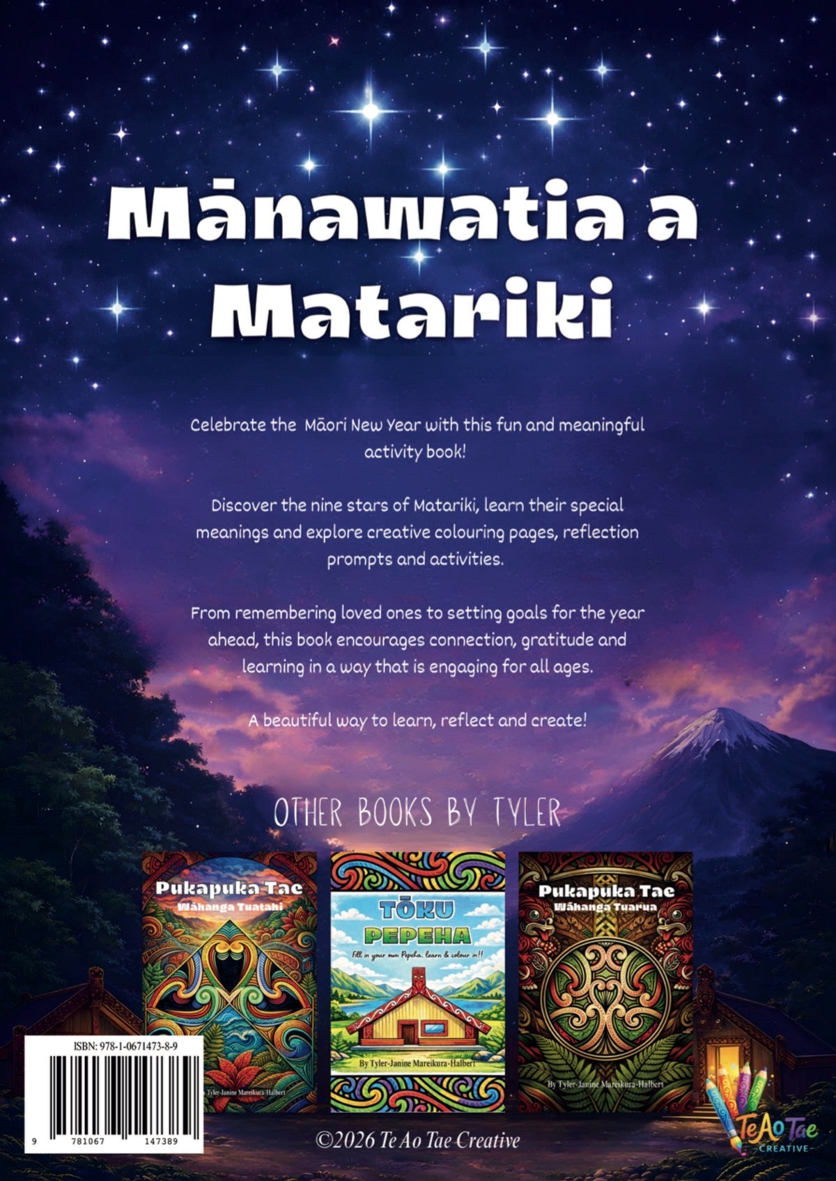 Mānawatia a Matariki - A Māori Colouring & Activity Book