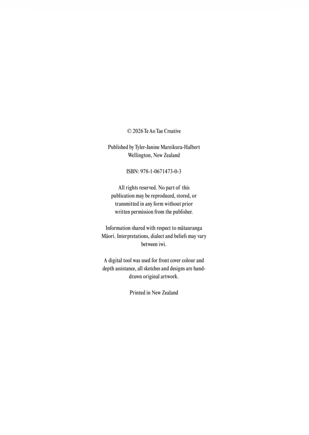 Tae me te ako ngā tau- A Māori Colouring book