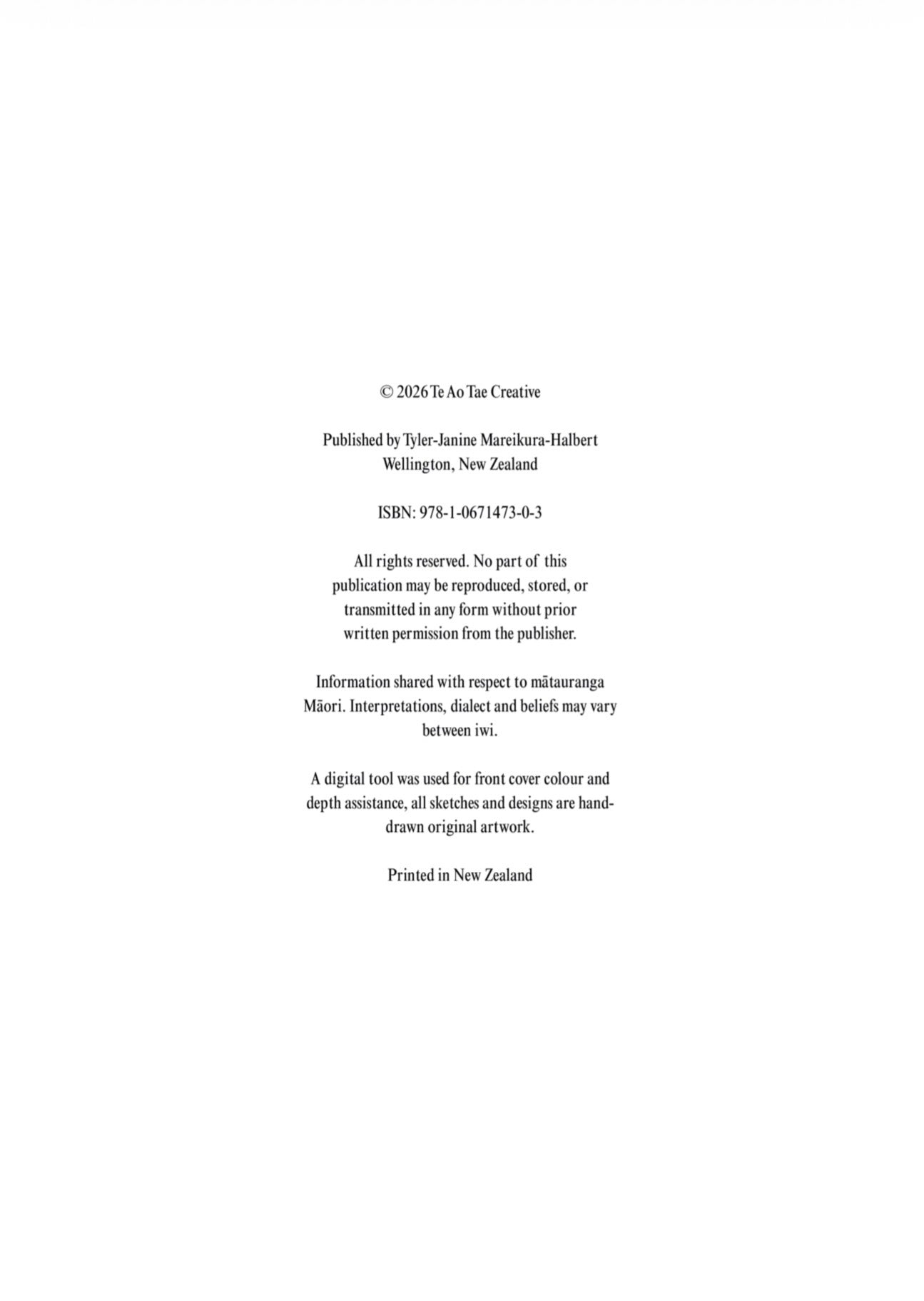 Tae me te ako ngā tau- A Māori Colouring book