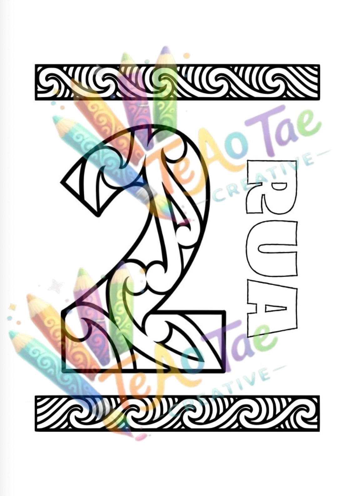 Tae me te ako ngā tau- A Māori Colouring book