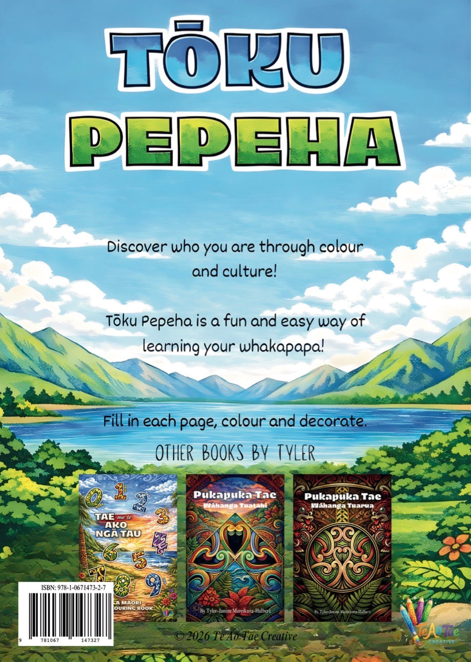 Tōku Pepeha - A Māori Colouring & Activity Book